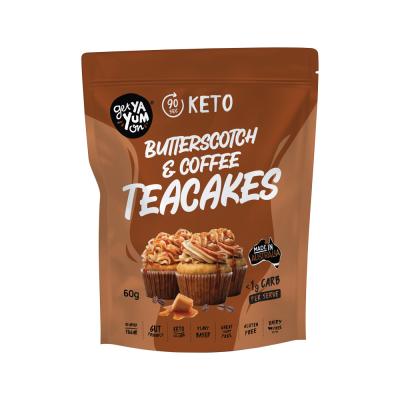 Get Ya Yum On (90 sec Keto) Butterscotch & Coffee Teacakes 60g Get Ya Yum On (90 sec Keto) Butterscotch & Coffee Teacakes 60g